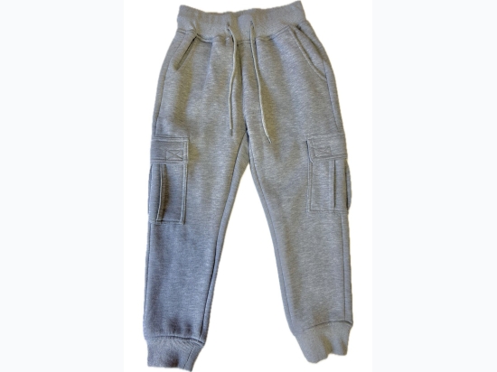 Boy's Cargo Pocket Fleece Jogger Pants - 2 Color Options