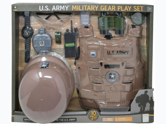 Official USA Army Brand Soldier Dress Up Accessories in Box