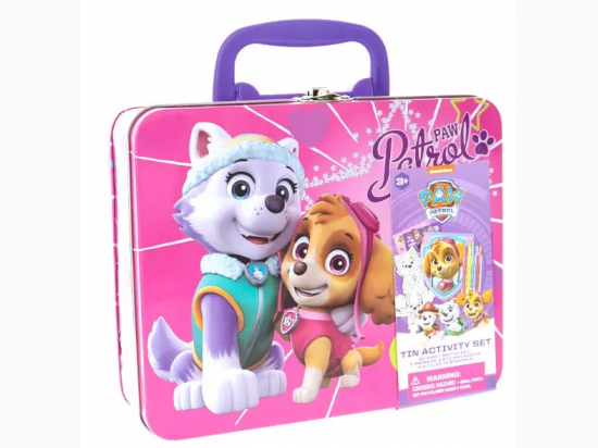 paw patrol tin activity set