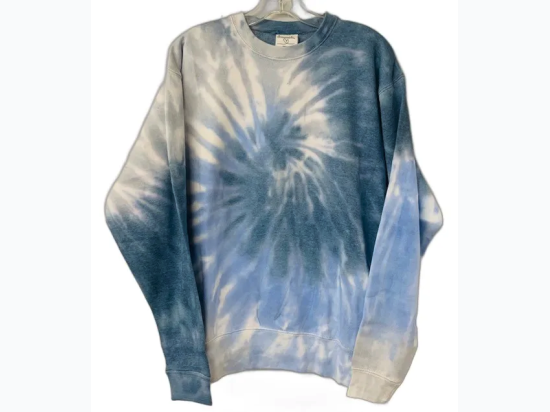 Adult Tie Dye Crewneck Sweatshirt - Waterfall Swirl