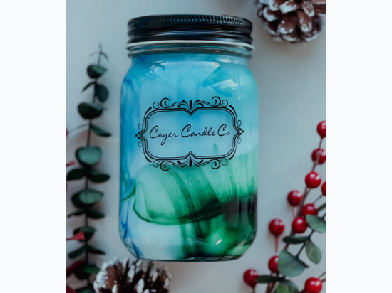 16 oz Pint Jar - Frozen Lake