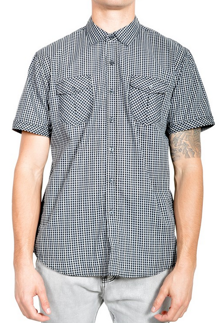 black check shirt for men