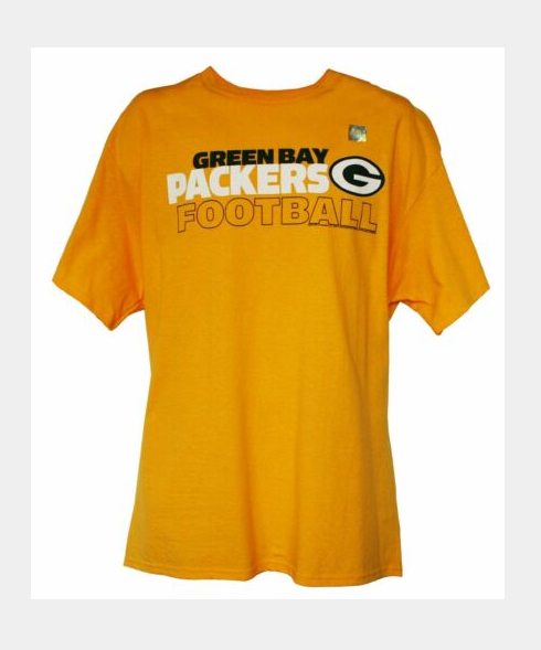 yellow green bay packers shirt