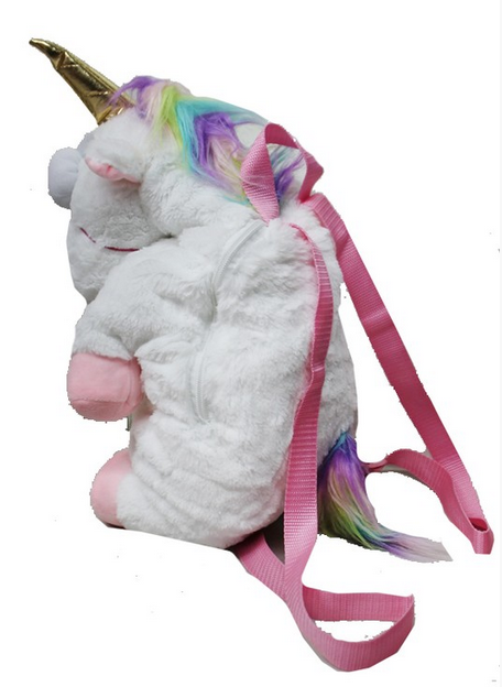 unicorn plush backpack
