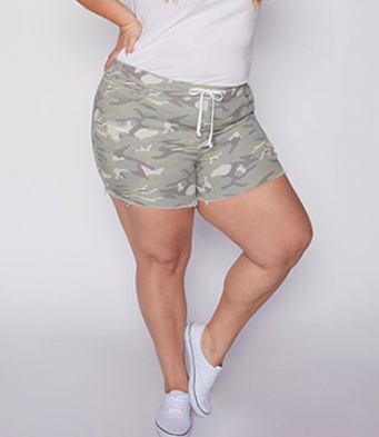 plus size jogger shorts