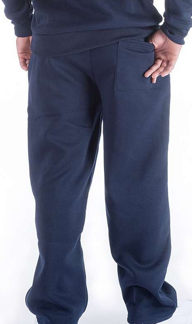 mens open leg sweatpants