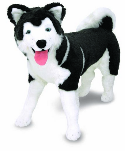 melissa & doug deluxe husky plush