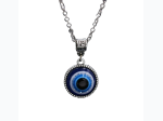 Evil Eye Bead Pendant Clavicle Length Necklace - 11"L