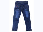 Boy's Motto Stitching Biker Jean in Blue