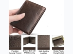 ROLFS Bifold RFID Blocking Genuine Leather Passcase Wallet - 2 Color Options