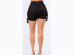 Junior Plus High Waist Mini Shorts With Suspenders - 3 Color Options