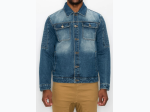 Men's Denim Biker Jacket - 3 Color Options