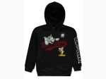 Boy's Tom & Jerry Cat & Mouse Hoodie in Black