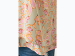 Plus Size V-Back Sleeveless Floral Top in Sage