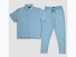 Men's Button Down Pocket Shirt Set - 3 Color Options