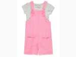 Toddler Girl Colette Lilly 2pc Romper Set in Pink