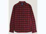 Men's Twill Plaid Flannel Shirt - Red