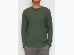 Men's Brushed Waffle Long Sleeve Crew Neck - 3 Color Options