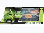 Animal Carrier Truck with Three Dinosaur Vehicles - Styles Will Vary