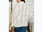 PLUS Size OVERSIZED TURTLE NECK PULLOVER SWEATER - 2 Color Options