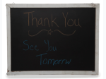 Wooden Frame Chalkboard for Wall - Large 19in - Worn White Frame