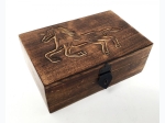 Unicorn Carved Wooden Box - 5" x 8"