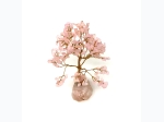 Rose Quartz Gemstone Copper Wire Tree - 160ct Chip - 7" H