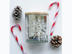 11 oz. Winter Scene Glimmer Jar - Snowglobe