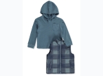 Infant Boy Tahari 3pc Hoodie, Vest & Jogger Set in Navy