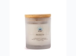 Premium Soy Blend Glass 5oz Candle w/ Crystals - Serenity - Frankincense & Sandalwood Scent