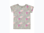 Girl's Pink Velvet 3pk Printed T-Shirts in Pink, White & Grey - Size 4-6x