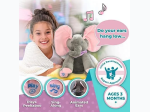 Elza 12 Inch Musical Elephant Plush with Moving Floppy Dancing Ears – Animated and Interactive Peek A Boo