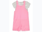 Toddler Girl Colette Lilly 2pc Romper Set in Pink