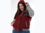 Plus Size Women's Classic Casual Varsity Jacket - 2 Color Options