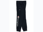 Boy's Champion Vertical Script Logo Jogger Pants in Navy