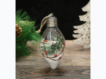 Tear Drop LED Transparent Light Ball Tree Ornament - 2 Styles