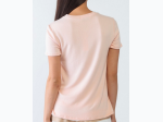 Women's Love Short Sleeve Crew Neck Top in Blush