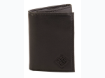 Men's Brand Name RFID Trifold Wallet - Black