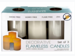 Flameless Vanilla Candles with Remote Control