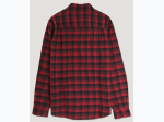 Men's Twill Plaid Flannel Shirt - Red