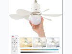 Ceiling Socket Fan Light with Remote – 3 Speed – Dimmable Led