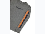 Boy's Nautica Graphic Arm Stripe Long sleeve T-Shirt - 2 Color Options