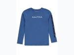 Boy's Nautica Graphic Arm Stripe Long sleeve T-Shirt - 2 Color Options