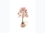 Rose Quartz Gemstone Copper Wire Tree - 160ct Chip - 7" H