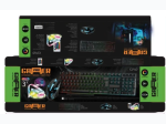 CYLO Gaming Set with Keyboard, Mouse and LED Light Strip