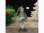 Tear Drop LED Transparent Light Ball Tree Ornament - 2 Styles