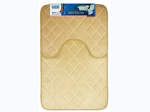 2Pc Embossed Bath Mat Set - 4 Color Options