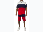 Men's 2 Piece Colorblock Short Set - 2 Color Options