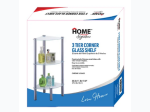 Glass Shelf Corner 3 Tier