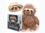 Tickle & Main Sloth Sleepover Set with Plush Sloth Book and Sleep Mask in Gift Box